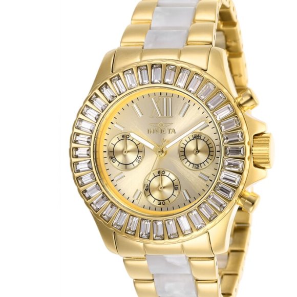 Invicta Angel Women’s Quartz 38MM Gold-Tone Watch